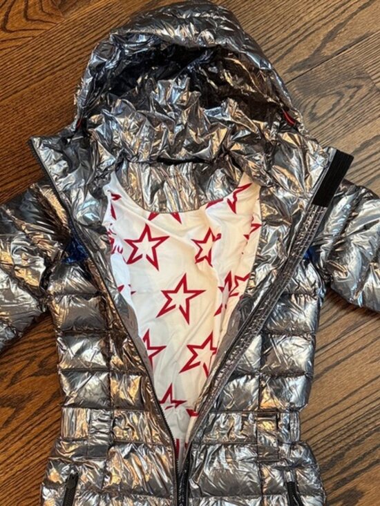 Perfect Moment Silver Ski Jumpsuit with Red and Blue Accents - Picture 2 of 8